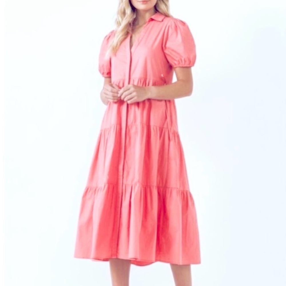 English Factory Orange Dress NWT